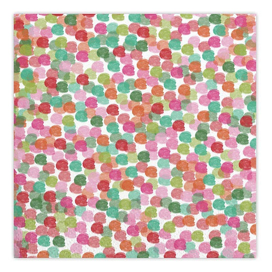 Multicolor Dots 20ct Napkins: 5x5