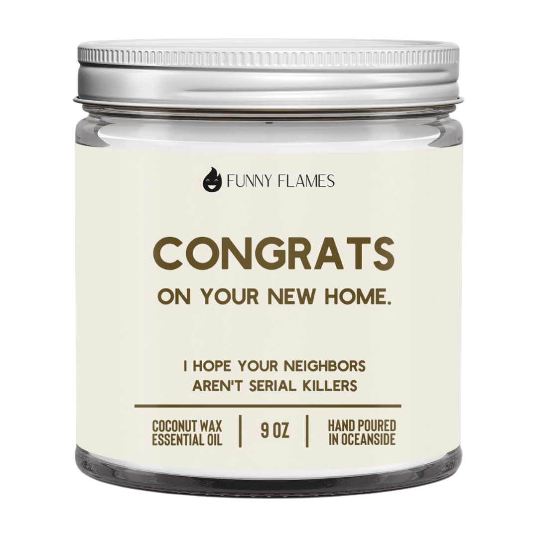 Congrats On Your New Home Candle- Housewarming Gift