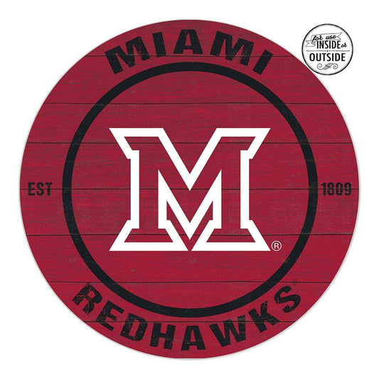 20x20 Miami of Ohio Redhawks Indoor/Outdoor Sign