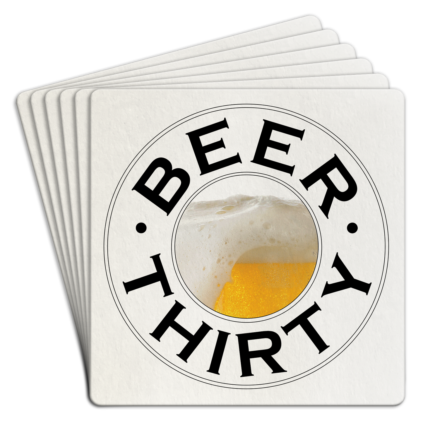 "Beer Thirty" Paper Coaster 6pk