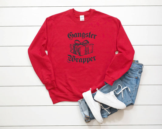 "Gangsta Wrapper" Funny Christmas Sweatshirt