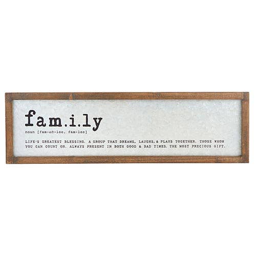 24x7 Metal Sign-Family