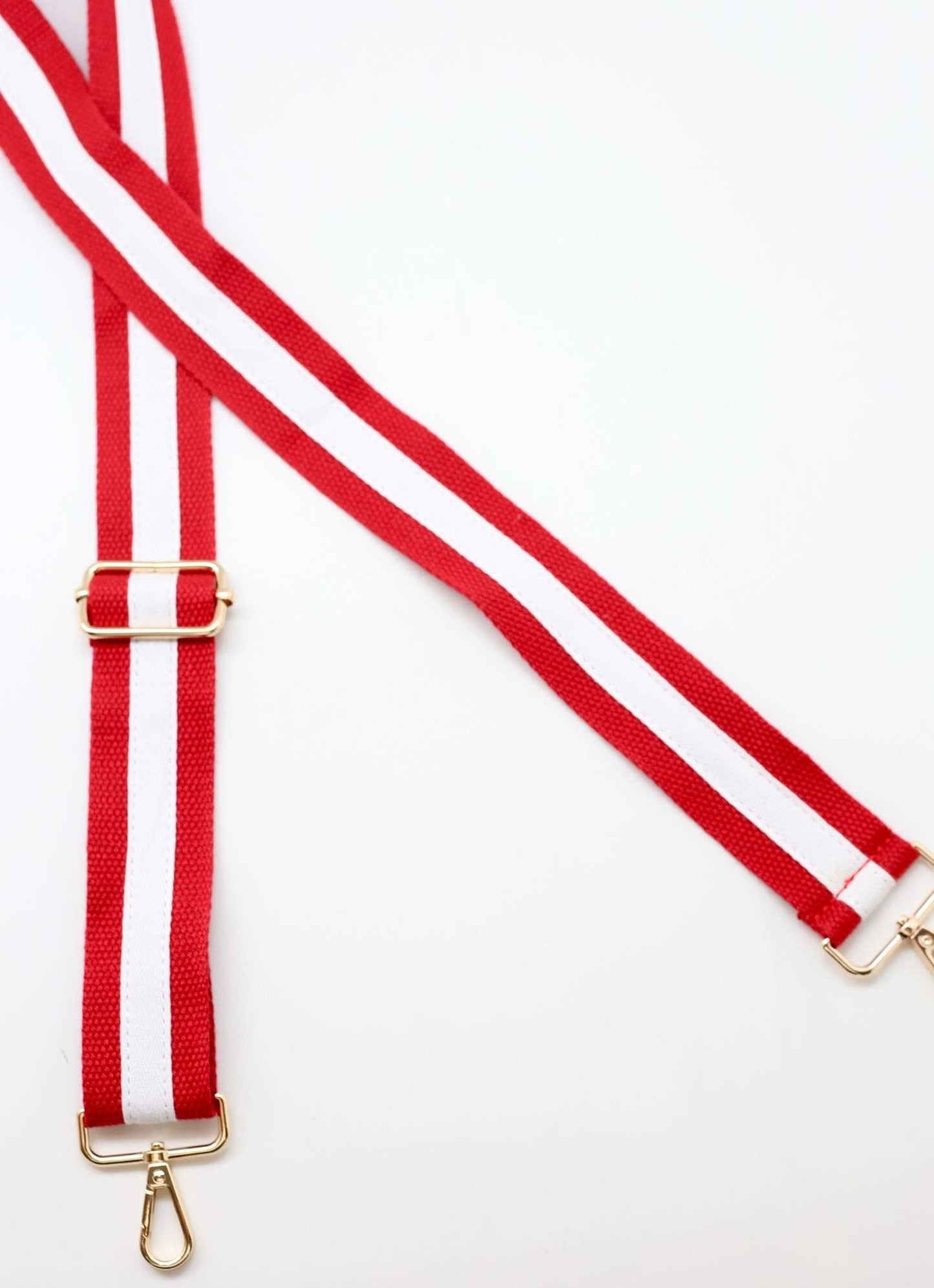 Bowden Striped Crossbody Strap-Red