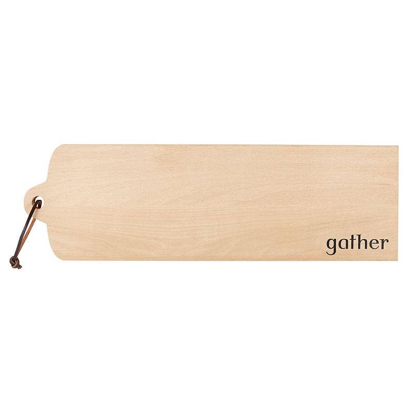 "Gather" Wood Board/Charcuterie Board