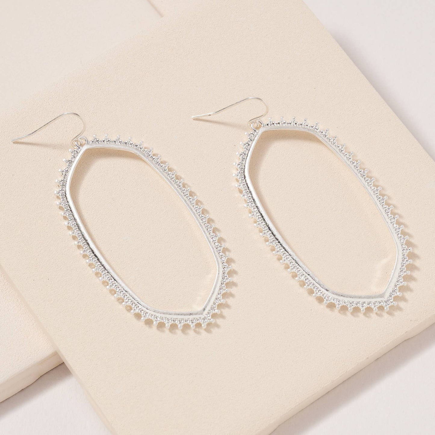 Geometric Metal Dangling Earrings