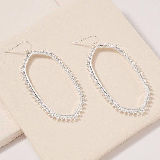 Geometric Metal Dangling Earrings