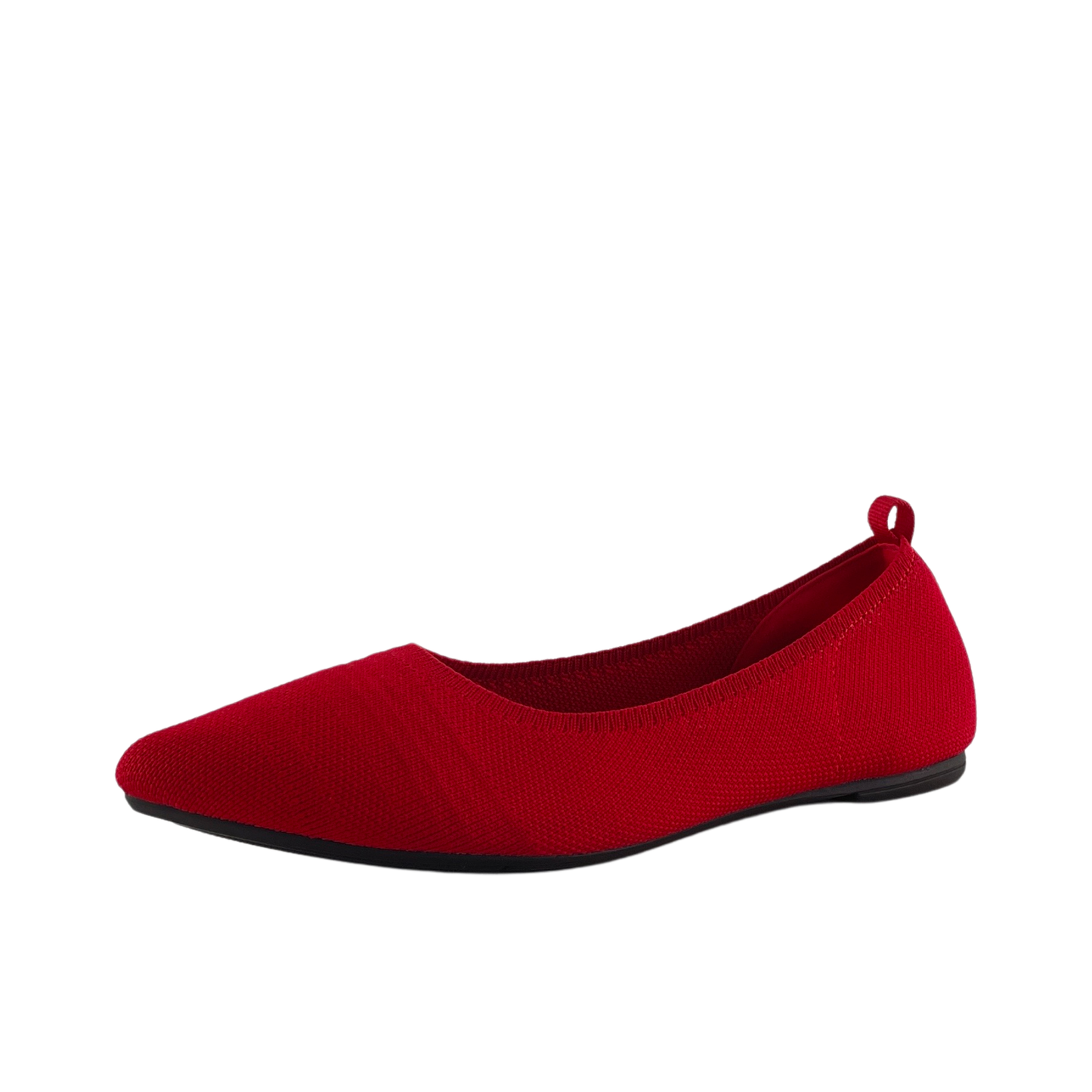 Red Slip On Flat