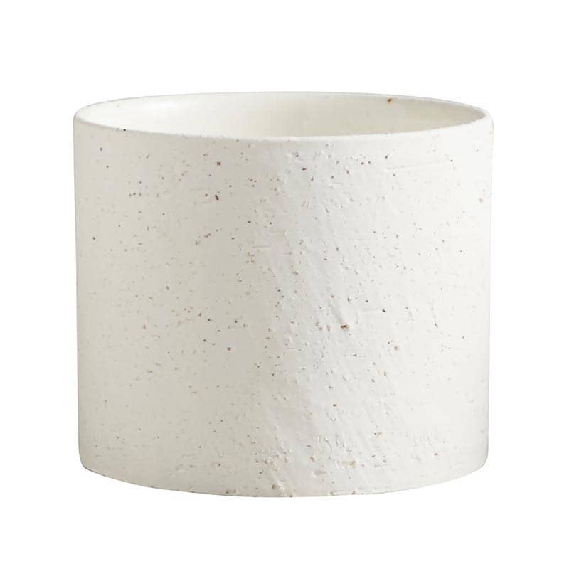 Medium White Round Pot