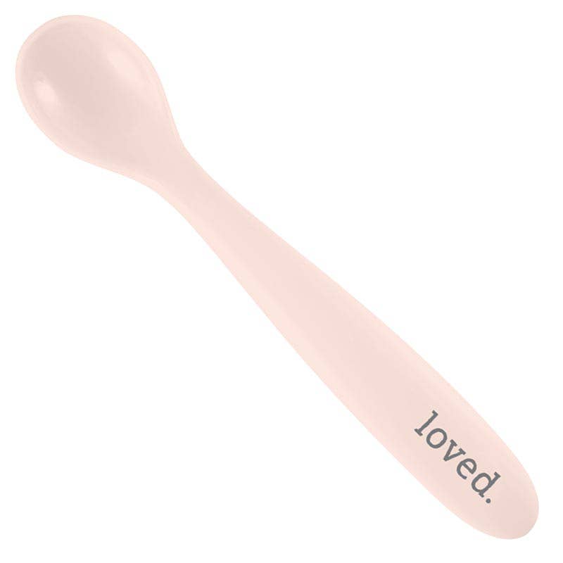 "Loved" Baby Silicone Spoon