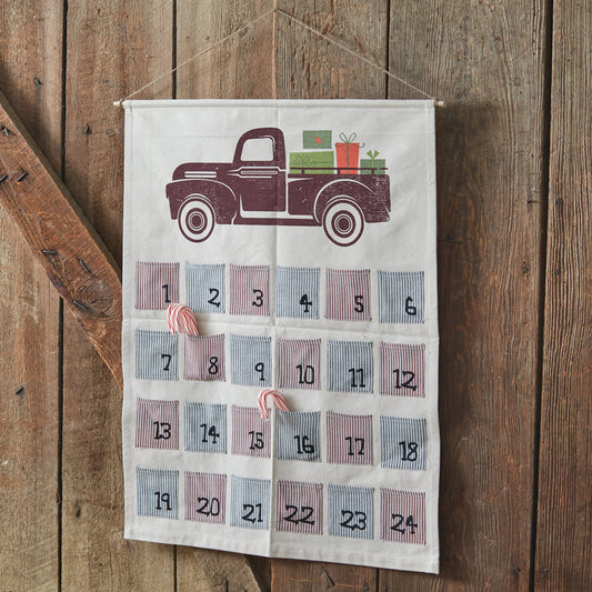 Large Canvas Farm Truck Advent Calendar