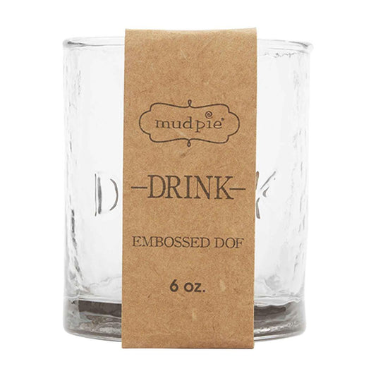Embossed Double Old Fashion Glass