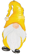 Gnome Bee Metal Ornament-Four Styles