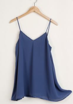 SALE Dolphin V-Neck Chiffon Spaghetti Strap Top