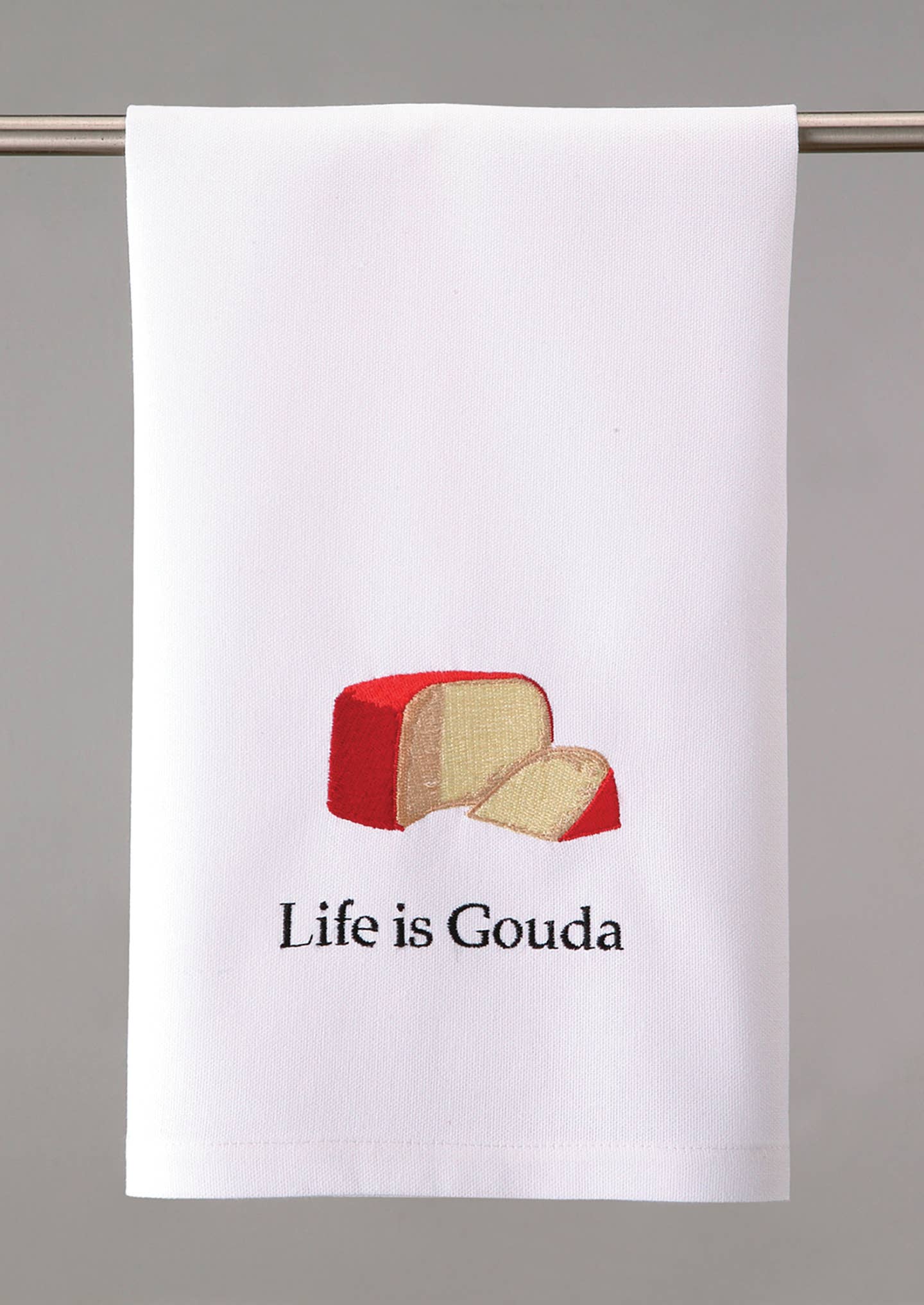 "Life Is Gouda" Kitchen Towel