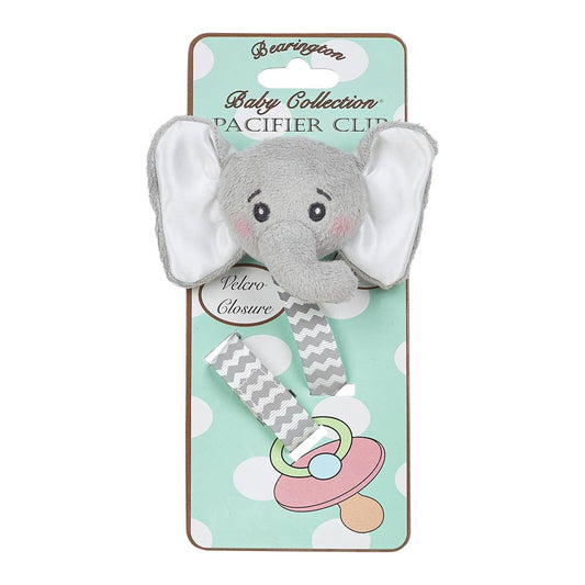 Lil' Spout Gray Elephant Pacifier Clip