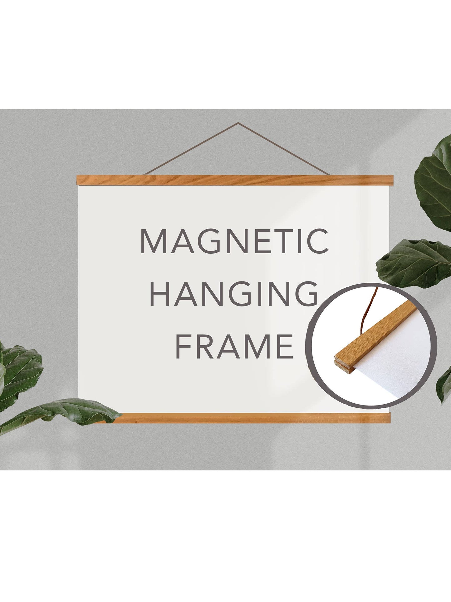 Natural Wood Magnetic Frame