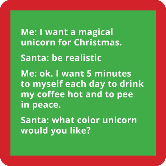 Unicorn coaster CHRISTMAS