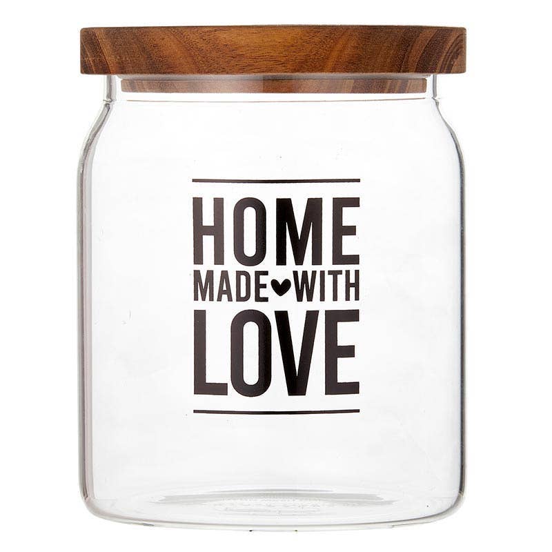 "Home Made with Love" Glass Canister