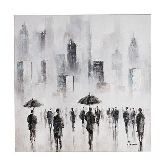 Large Rain Printed Canvas