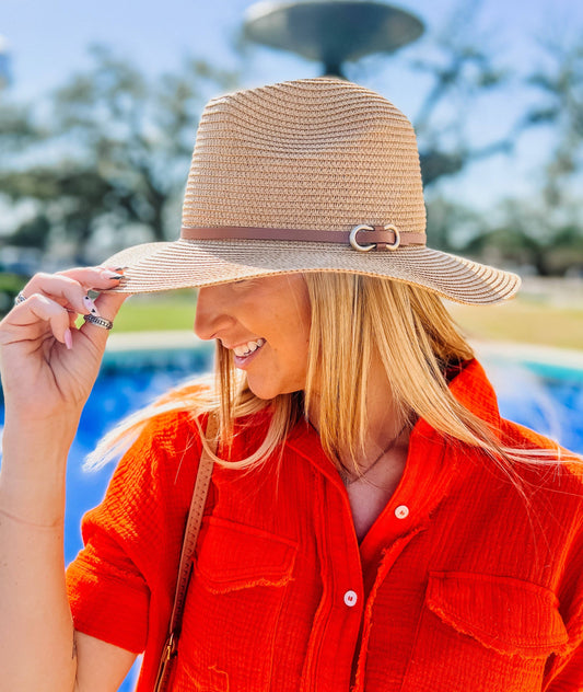 Milan Hat with Band TAN