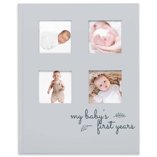 KeaBabies SKETCH Baby First Years Memory Book (Dust Gray)