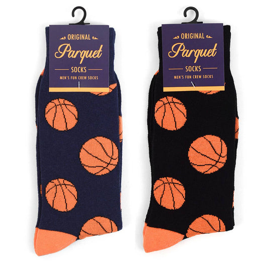 Men's Basketball Novelty Socks:  Black