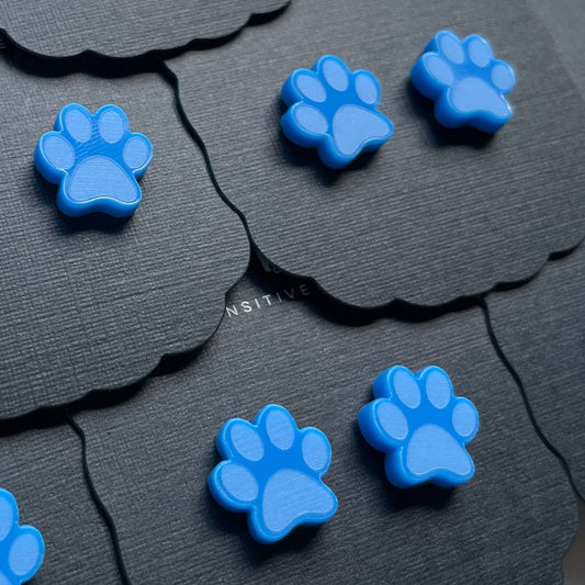 Blue Paws Earrings