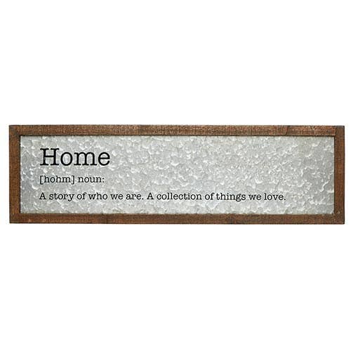 24x7 Metal Sign-Home