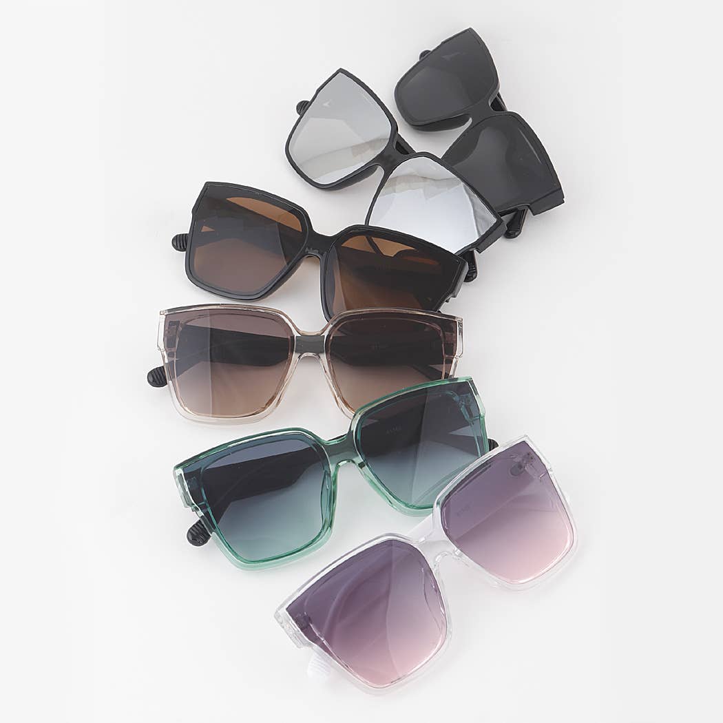 Minimal Gradient Square Sunglasses