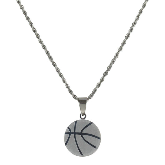 Girls' Basketball Sport Medal With Cross Necklace