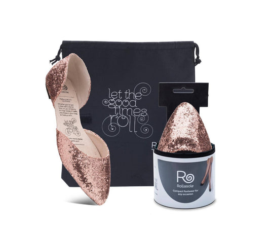 Rollasole Shoes-Sparkling Rose'