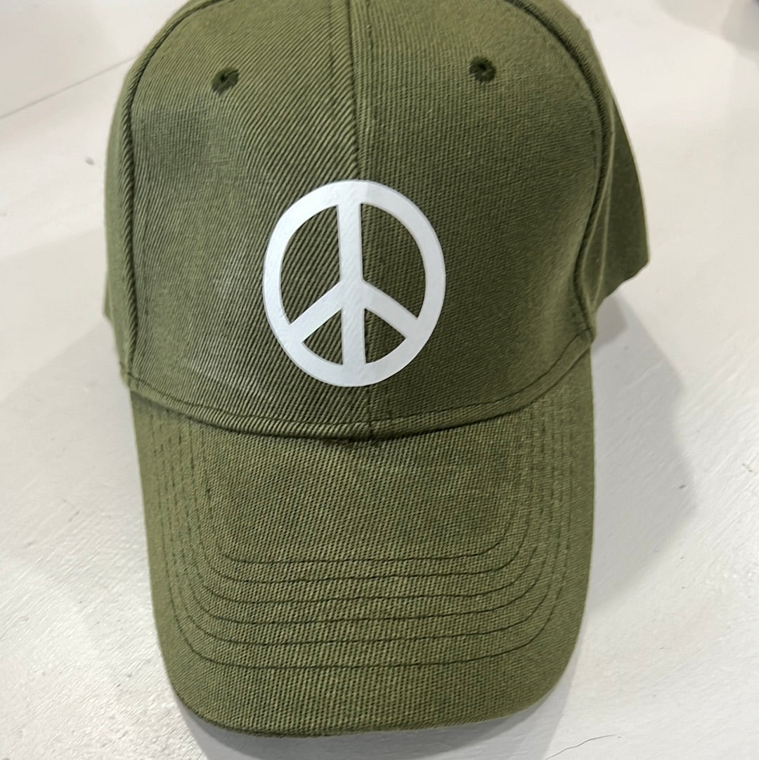 Army Green Baseball Cap with Velcro Back