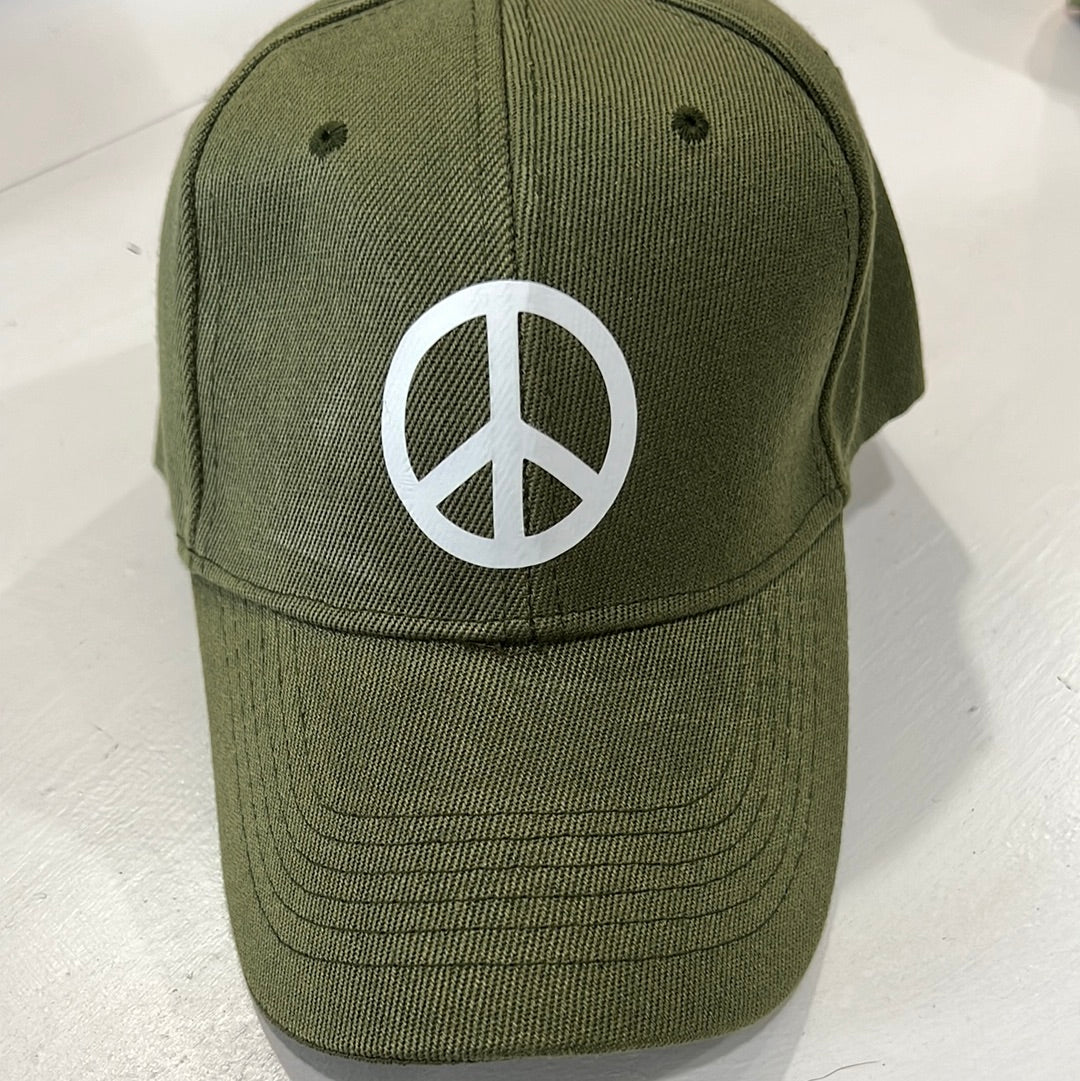 Army Green Baseball Cap with Velcro Back