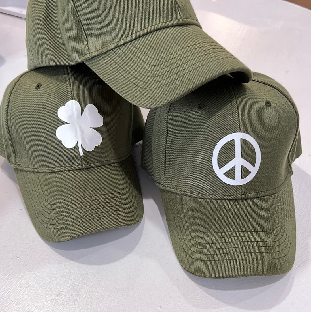 Army Green Baseball Cap with Velcro Back