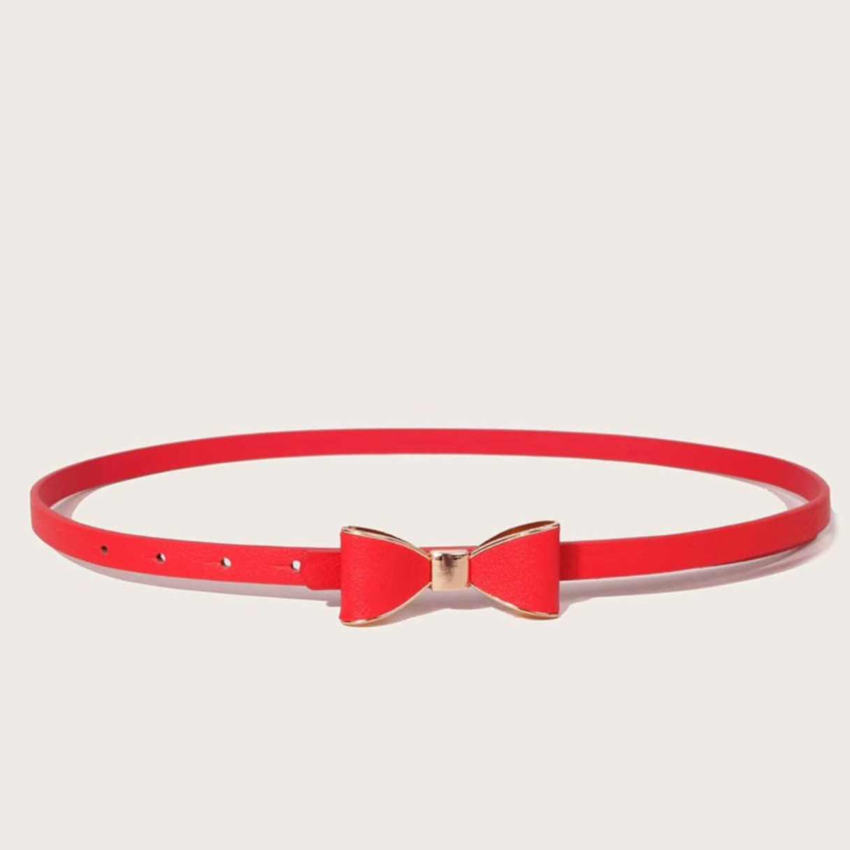 Bow Design Buckle Skinny Belt. Choice