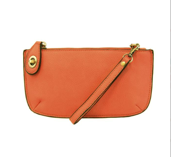 Orange Mini Crossbody, Wristlet Clutch by Joy Susan